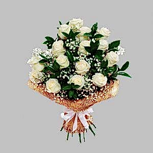 15 Beyaz Gül Buket