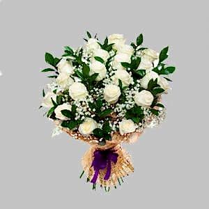 21 Beyaz Gül Buket